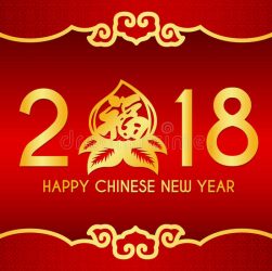 happy-chinese-new-year-card-text-peach-chiness-top-bottom-frame-vector-design-chinese-word-mean-blessing-89819442